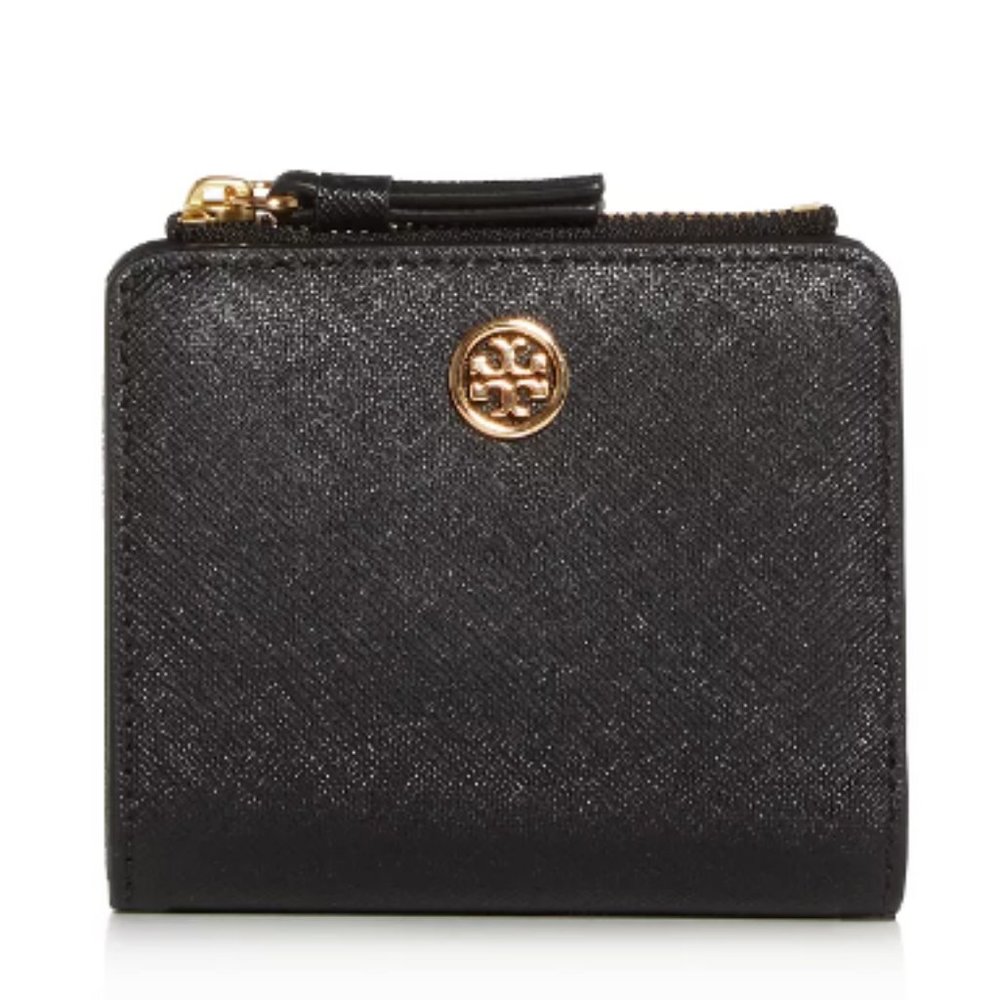 Tory Burch Robinson Mini Leather French Wallet